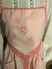 Yves Saint Laurent Pink Rose Floral Full Apron Vintage Sakura Design Authentic