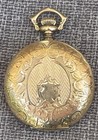 1911 Elgin 14k Gold Filled 25 Yr Ornate Hunter Case Pocket Watch 0s Pendant Runs