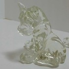 Kenneth Haley Glass Boxer Dogs Pair  Reclining   Seated Figurines  Set Of 2