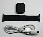 Apple Watch Series 10 Jet Black Ink Blue Band 42mm Gps New No Box Nevrused A2997