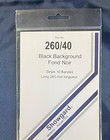 Showgard Stamp Black Mounts Size 260 40 - 10 Strips - Free U s a  Shipping