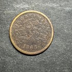 1863 Civil War Token Robinson   Ballou Grocers Troy Ny New York Rare