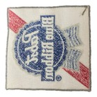 Pabst Blue Ribbon Beer 6  X 6  Embroidered Patch Vintage 1970s