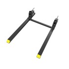 43  Clamp On Pallet Forks 3000lbs For Loader Bucket Skidsteer Tractor W  Bar
