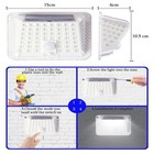 Pfctart 90 Led Solar Wall Light Outdoor Garden Motion Sensor Security Flood Lamp