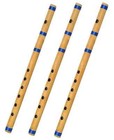 Bamboo Bansuri Flute B   C  g Scale Musical Instrument Set Of 3 Pcs Professional