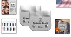 Heat-resistant Detachable Ceramic Blades - Fits Andis Agc  Bdc   Oster Clippers