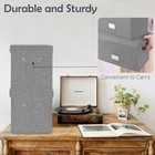 Vinyl Record Storage Box For 45 Rpm Lps  7inch Record Holder Case With Lid
