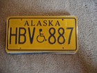 Alaska   Disabled           License Plate Buy All States Here Free Shipping