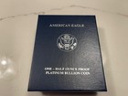 2007-w  50 Proof American Eagle Platinum 1 2 Oz Coin Box   Coa