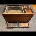 Vintage Japanese Wooden Hibachi Tea Ceremony Konro Charcoal Brazier Showa Decor
