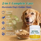 Senior Dog Dental   Supplement Powder - Vitamin E  Glucosamine  Omega-3