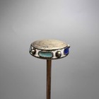 1970s Vintage Ussr Silver Tea Strainer Gilded 916 Silver Enamel Leningrad 19g