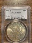 1926-s Peace Silver Dollar  1 Pcgs Mint State 64 Ms 64 Type 2  Low Relief