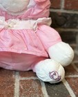 Vtg 1986 Fisher Price Puffalump Lamb Plush 8005 Pink Dress Bonnet Complete