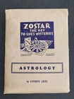 1951 Vintage Zostar Astrology Game Key To Life Mysteries W Envelope Board Book