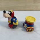 Vintage Disney Ceramic Enesco Goofy Salt   Pepper Shakers 2 Pieces Complete 