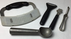 Lot Of 5 Pampered Chef Kitchen Tools Gadgets Peelers Ridged Cutter Scoop Zester