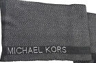 Nwt Michael Kors Muffler And Beanie Set Derby Gray Metallic Zig Zag Msrp  98 00