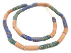 Ghana Handmade Multi Color Recycled Glass African Trade Beads  02003 