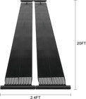 2pcs 1 2ft X 20ft Solar Pool Heater Panel  Weatherproof High-efficiency Swimming
