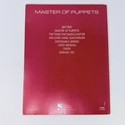 Metallica Master Of Puppets Vocal Guitar Tab Tablature Songbook 1988 Sheet Music
