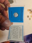 Apollo 14 Moon Silver Mini-coin W  Coa - 1971 Franklin Mint