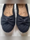 Black Knot Slip On Padded Ballet Flats Shoes - New In Box