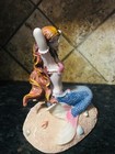 Sitting Mermaid Statue Sculpture Figurine Nautical Beach Home Table Top Decor