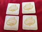 Lot Of 4 Old 1960 s Falstaff Beer St Louis  Omaha Vintage Coasters