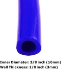 10feet Id  3 8    10mm Silicone Vacuum Hose Tube High Performance Blue Universal