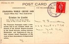 1939 Tristan Da Cunha Rms Franconia Picture Postcard Cover To New York Ny Usa