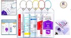 Stylish Waterproof Cruise Luggage Tag Holders With Secure Steel Loops - Set Of 5