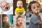6 Randomly Assorted Billy Bob Bpa Novelty Baby Pacifiers