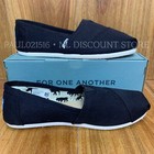 Toms Women s Classic Canvas Slip Flats Shoes   Black   Size Us 8