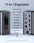 Baseus 11-in-1 Docking Station Triple Display 4k Hdmi Dp 10gbps Ethernet 100w Pd