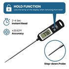 Instant Read Meat Thermometer Digital Kitchen Bbq Grill Smoker Foldable Magnetic