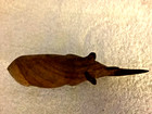 Hand Carved Wooden Rhinoceros Rhino Solid One Piece 7 1 2  Long