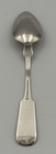 Rare 1849 Chaffee   Baird Coin Silver Teaspoon Pittsfield Ma Fiddle Pattern