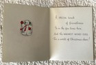 Unused Christmas Girl Snowman Pipe Shovel Snow Vtg Greeting Card 1940s 1950s