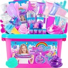 Zonfrto Mini Unicorn Slime Kit For Girls  Glimmer Crunchy Slime  Butter Slime  G