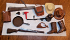 Vintage Marx Best Of The West Johnny West   Others Cowboy Accessory Lot