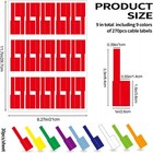 270 Pcs Cable Labels  9 Colors 11 73 X 8 07 X 0 28in  270pcs 9 