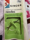 Vintage Hand Sewing Needle Lot Singer Coats Boye Tapestry Yarn Upholstery Sharps