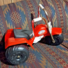 Vintage 80 s Processed Plastics Kid s Ride On 3 Wheeler Atv Atc Trike Rare