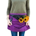 Roo Gardening Apron With Pockets For Women   Men  Purple Orchid Joey-waist Only