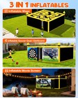 3 In 1 Inflatable Maze 16 5x16 5ft   950w Blower For Multiple Challenging Games