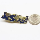 Jesus  Globe Pin Lapel Enamel Collectible Religious