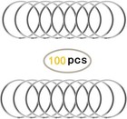 Key Rings 1 Inch  Key Rings Metal Keychain Rings Split Keyrings Flat Ring 100pcs