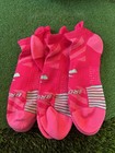 Unisex Socks Brooks Ghost Lite 3-pack Sz Lg Cushion Pink Wo 10-12 5  Men 9 -11 5
